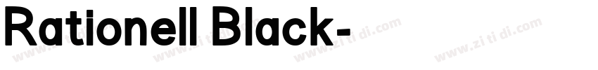 Rationell Black字体转换